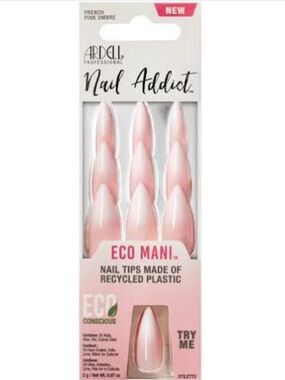Ardell Nail Addict Eco Mani Stiletto Tips in Pink Ombre